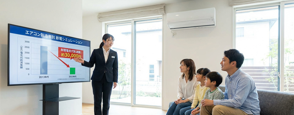 家電の製造年による節電シミュレーション