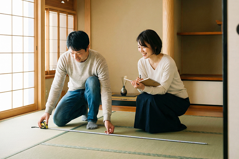 メジャーで測る夫婦