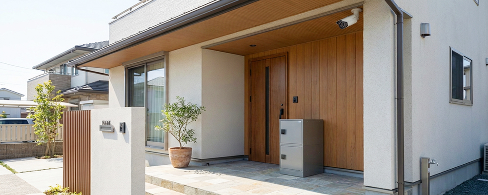 宅配ボックスと防犯カメラ
